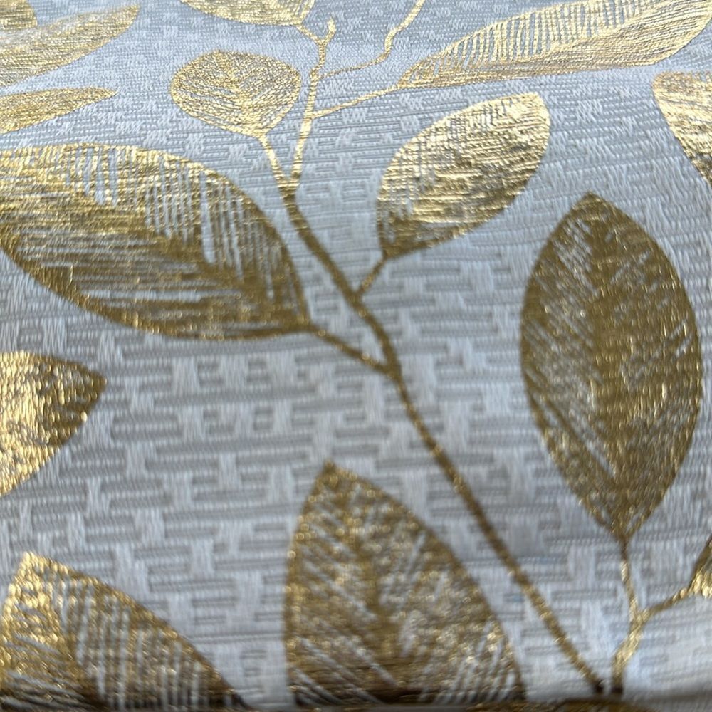 Colordrift Gold Leaf Patterned Rectangular Table Cloth 60”x84” - Picture 2 of 3